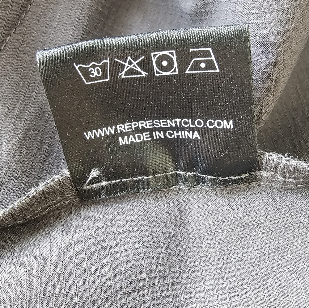 Represent Cargo Pants Gray Tactical Streetwear Dr… - image 10